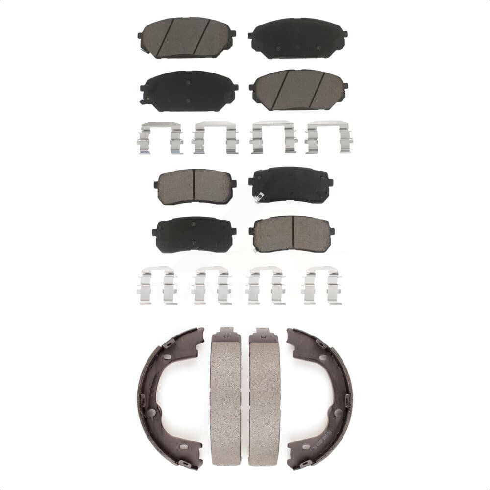 Transit Auto - KCN-100009 - Front and Rear Disc Brake Pad Kits image 1