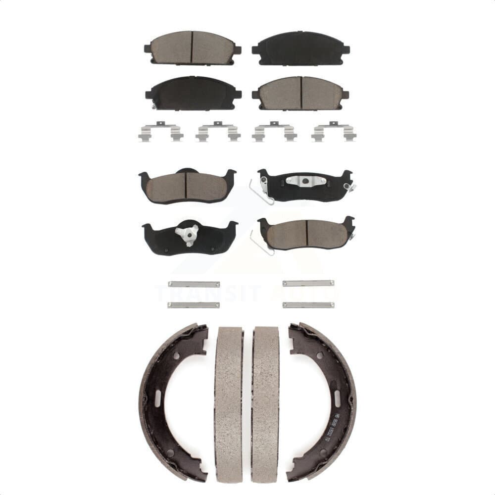 Transit Auto - KCN-100110 - Front and Rear Disc Brake Pad Kits image 1