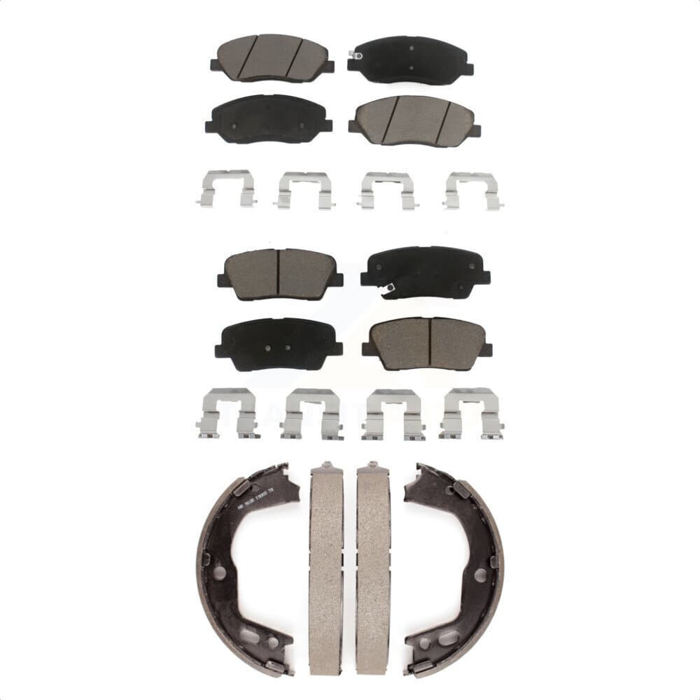 Transit Auto - KCN-100117 - Front and Rear Disc Brake Pad Kits image 1