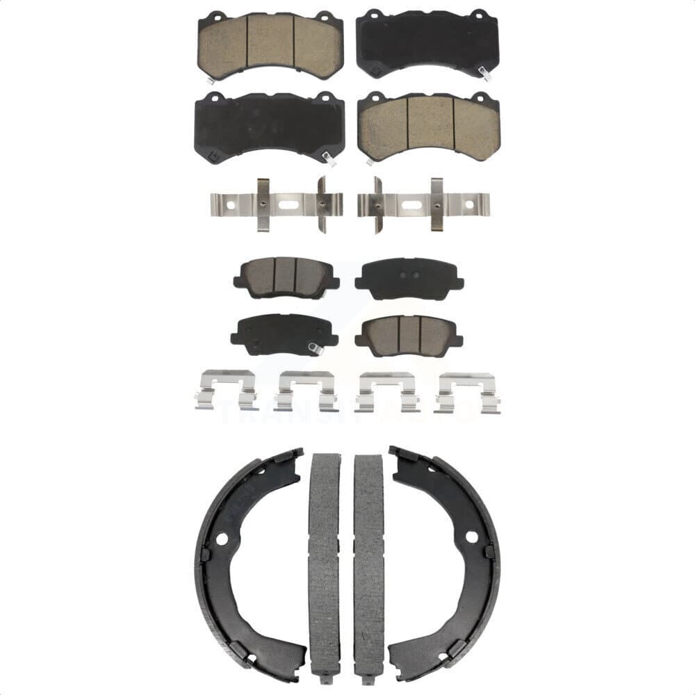 Transit Auto - KCN-100819 - Front and Rear Disc Brake Pad Kits image 1