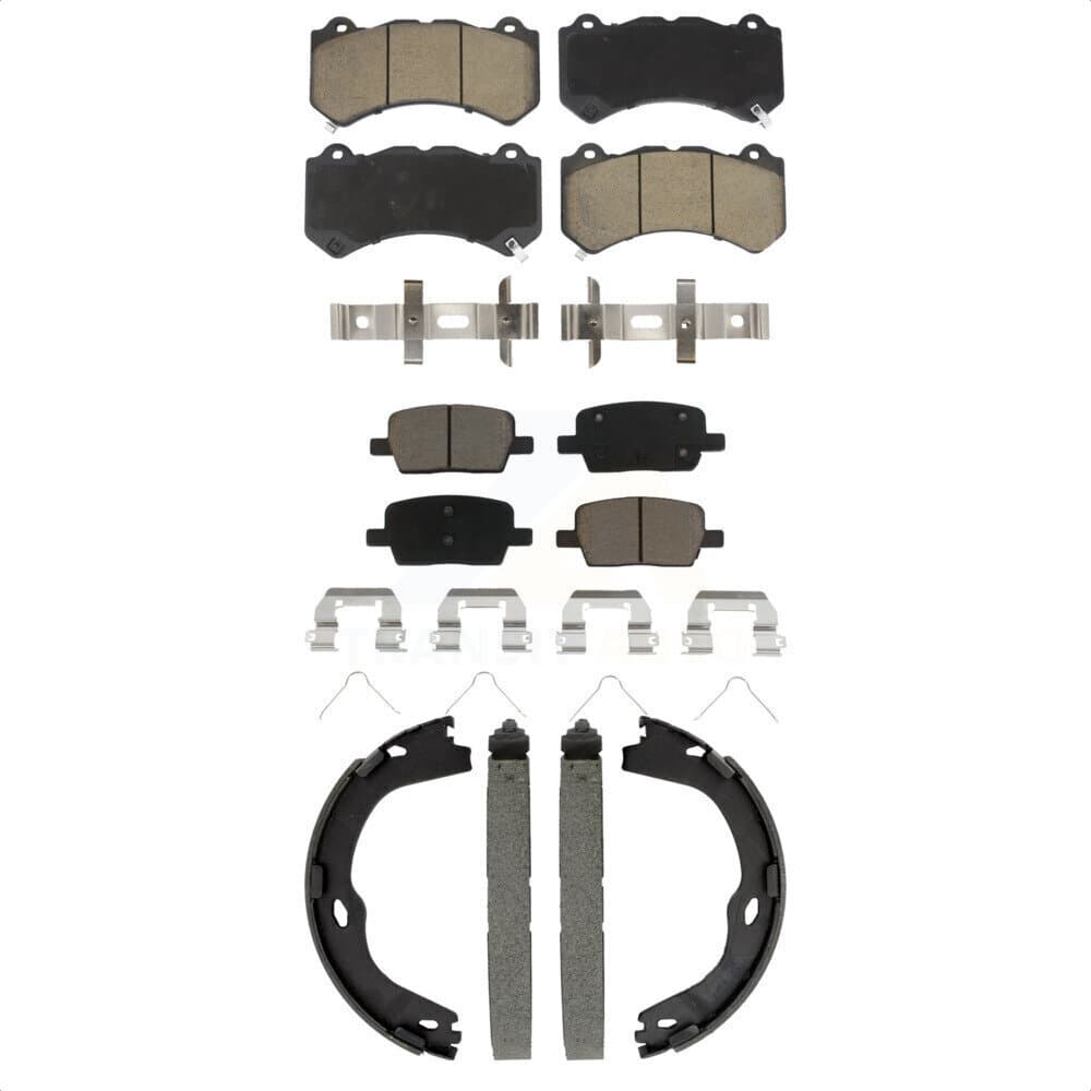 Transit Auto - KCN-100828 - Front and Rear Disc Brake Pad Kits image 1