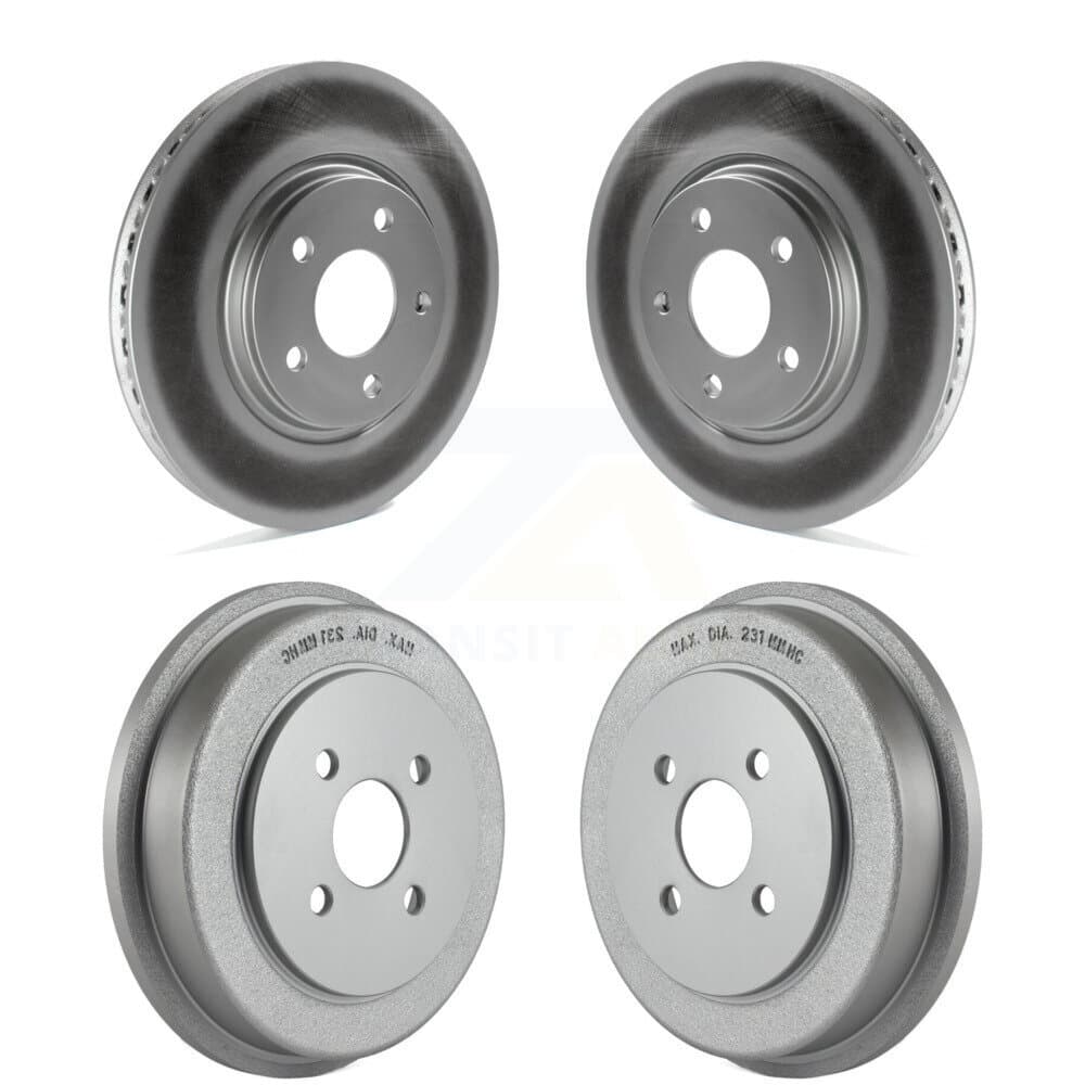 Genius - KG-101448 - Front and Rear Disc Brake Rotor and Hub Assembly Kits image 1