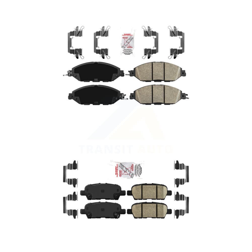 AmeriBRAKES - KNF-100005 - Front and Rear Disc Brake Pad Kits image 1