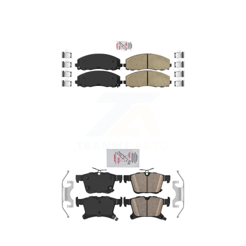 AmeriBRAKES - KNF-100008 - Front and Rear Disc Brake Pad Kits image 1