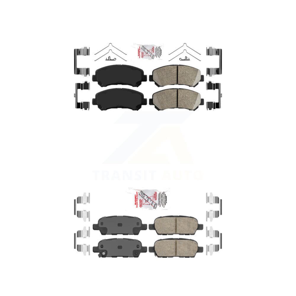 AmeriBRAKES - KNF-100036 - Front and Rear Disc Brake Pad Kits image 1