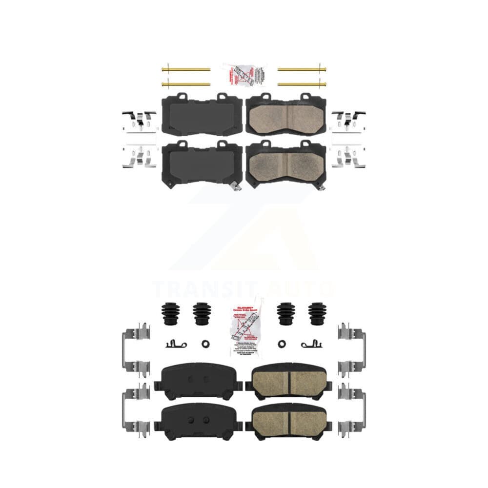 AmeriBRAKES - KNF-100045 - Front and Rear Disc Brake Pad Kits image 1