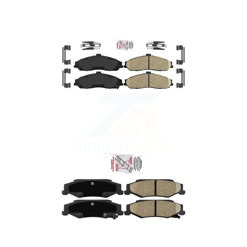 AmeriBRAKES - KNF-100050 - Front and Rear Disc Brake Pad Kits image 1