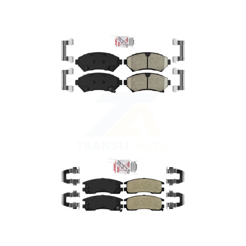 AmeriBRAKES - KNF-100056 - Front and Rear Disc Brake Pad Kits image 1