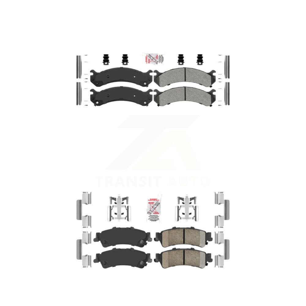 AmeriBRAKES - KNF-100057 - Front and Rear Disc Brake Pad Kits image 1