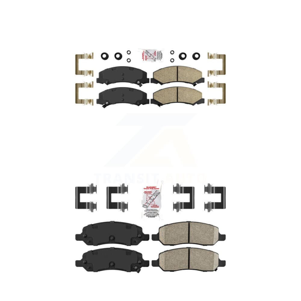 AmeriBRAKES - KNF-100060 - Front and Rear Disc Brake Pad Kits image 1