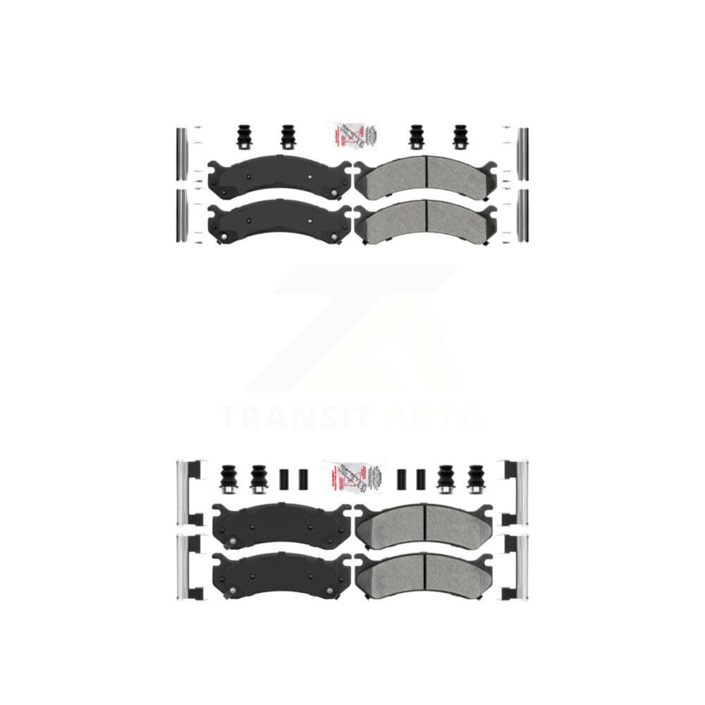 AmeriBRAKES - KNF-100064 - Front and Rear Disc Brake Pad Kits image 1
