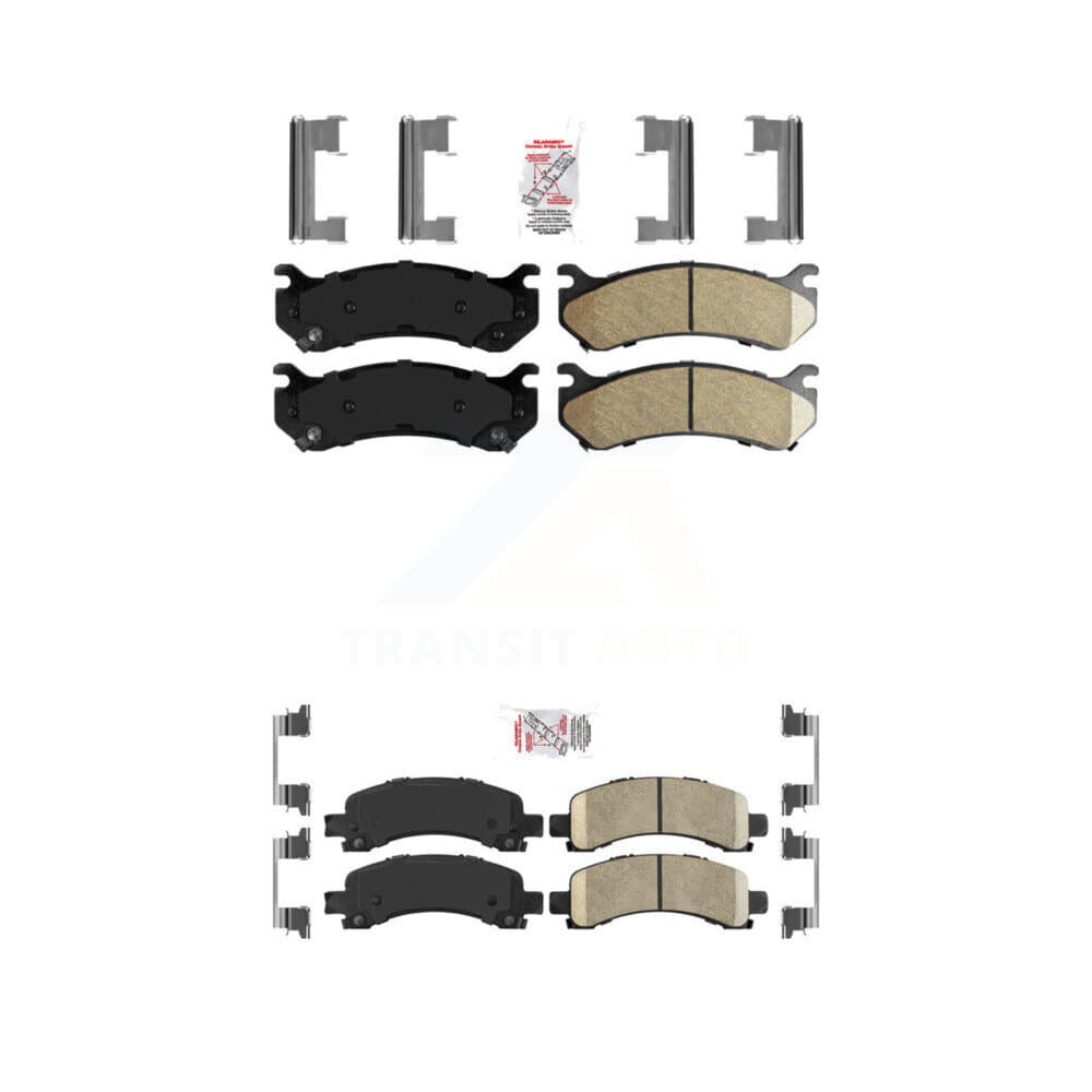 AmeriBRAKES - KNF-100068 - Front and Rear Disc Brake Pad Kits image 1