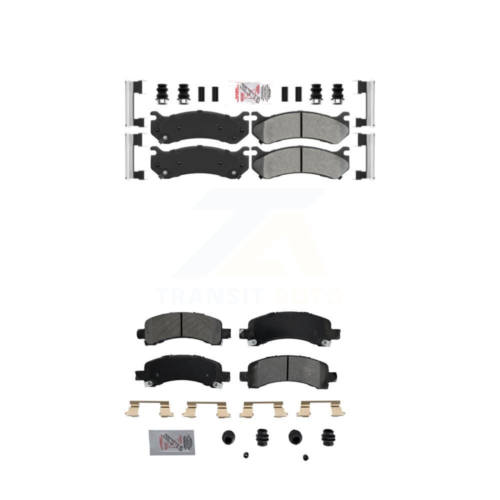 AmeriBRAKES - KNF-100071 - Front and Rear Disc Brake Pad Kits image 1
