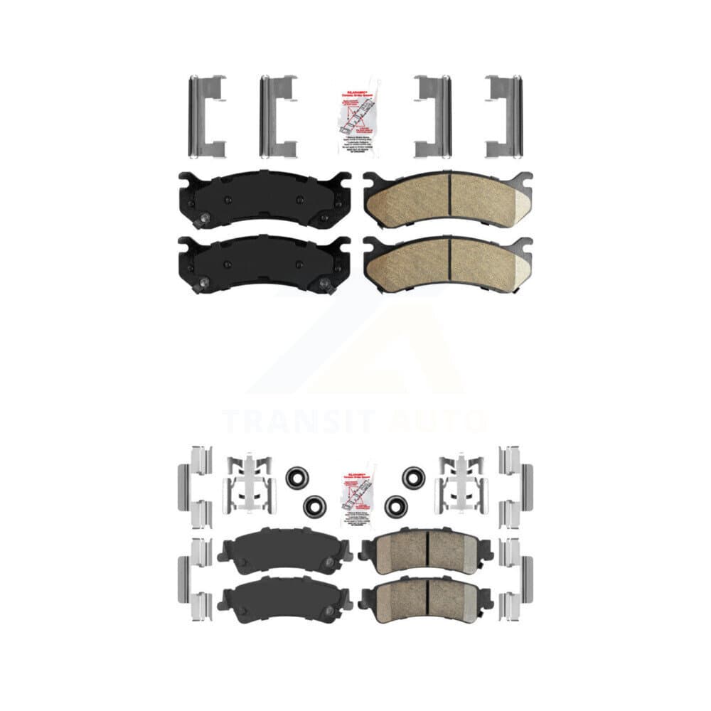 AmeriBRAKES - KNF-100082 - Front and Rear Disc Brake Pad Kits image 1