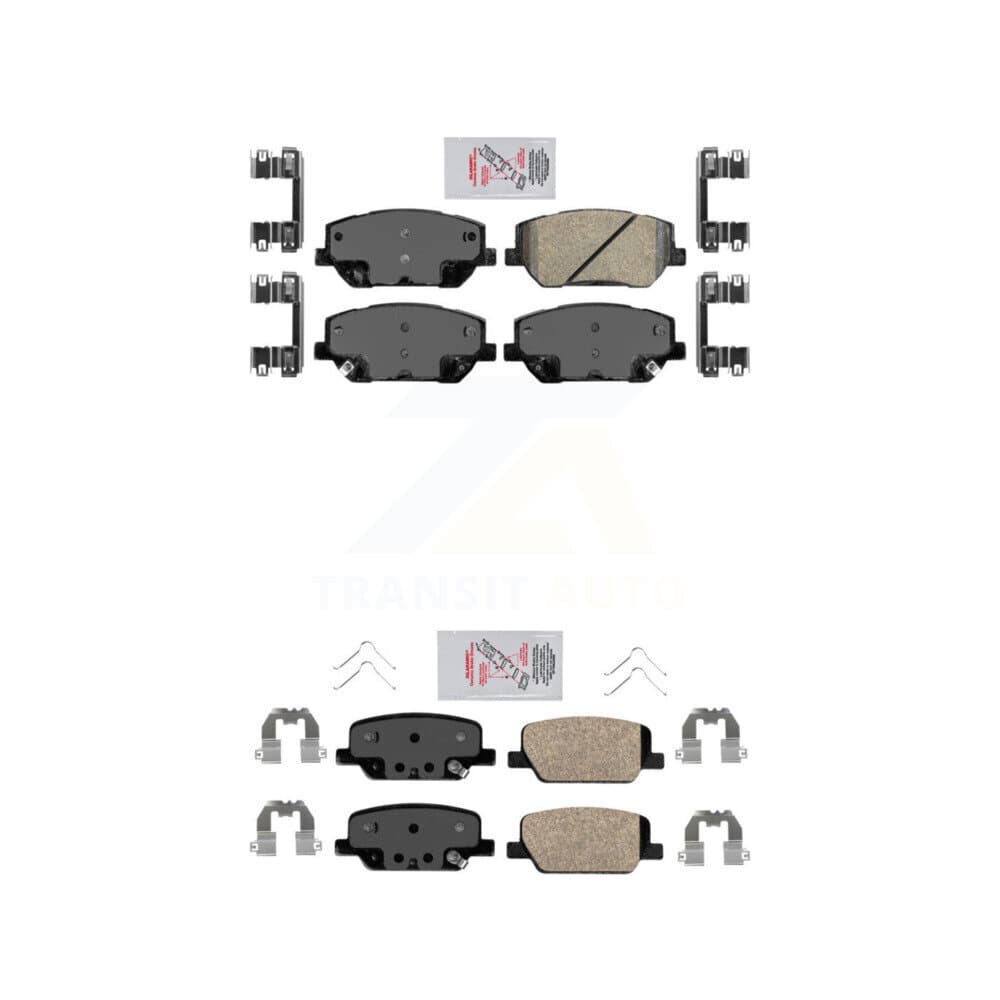 AmeriBRAKES - KNF-100099 - Front and Rear Disc Brake Pad Kits image 1