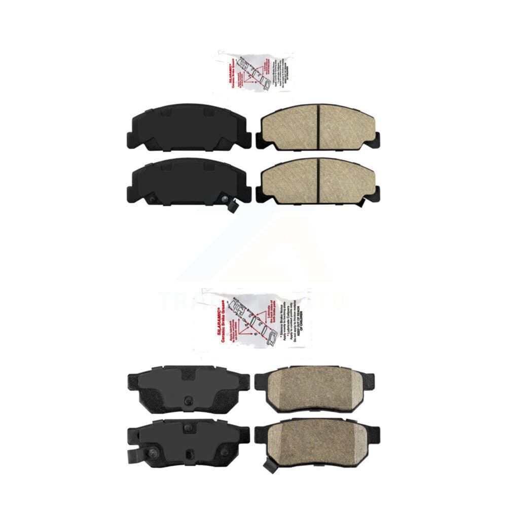 AmeriBRAKES - KNF-100106 - Front and Rear Disc Brake Pad Kits image 1