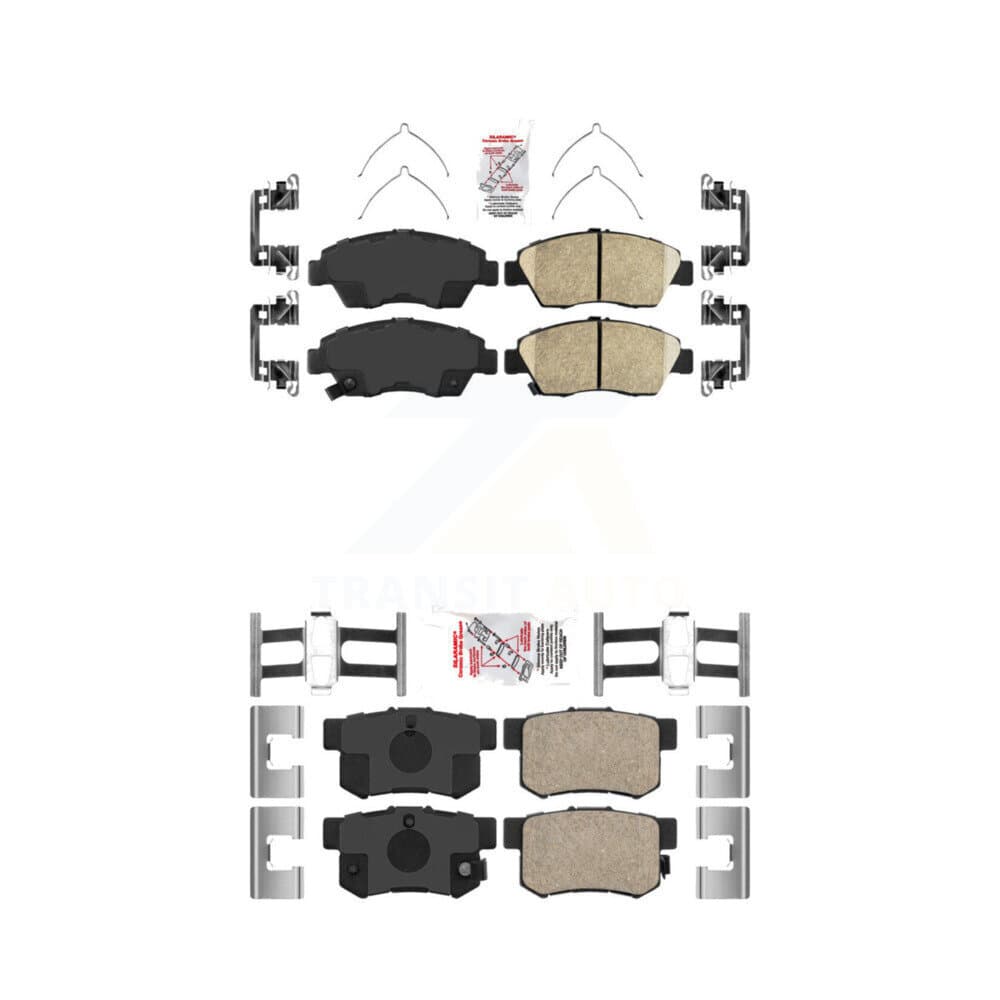 AmeriBRAKES - KNF-100109 - Front and Rear Disc Brake Pad Kits image 1