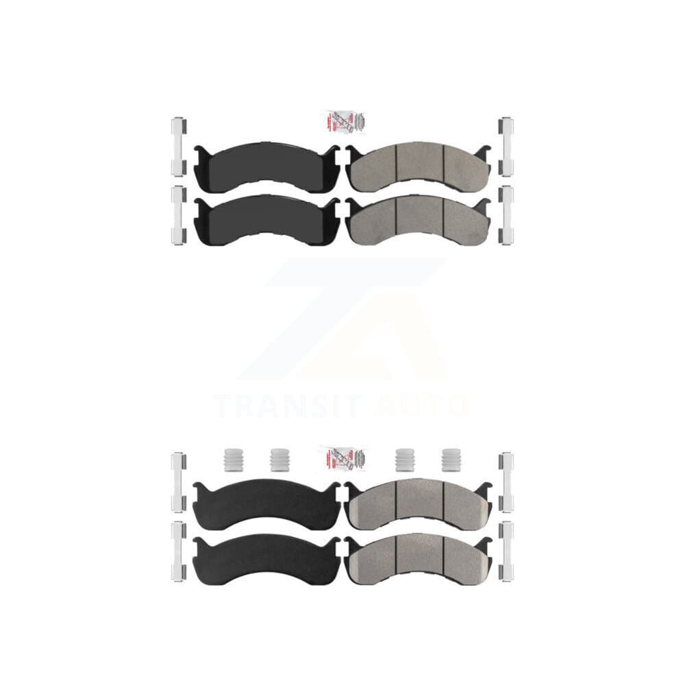 AmeriBRAKES - KNF-100125 - Front and Rear Disc Brake Pad Kits image 1