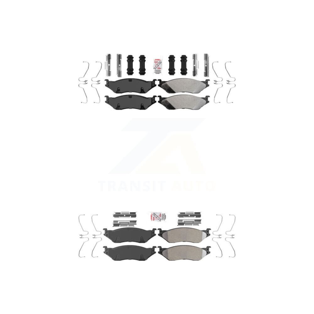 AmeriBRAKES - KNF-100133 - Front and Rear Disc Brake Pad Kits image 1