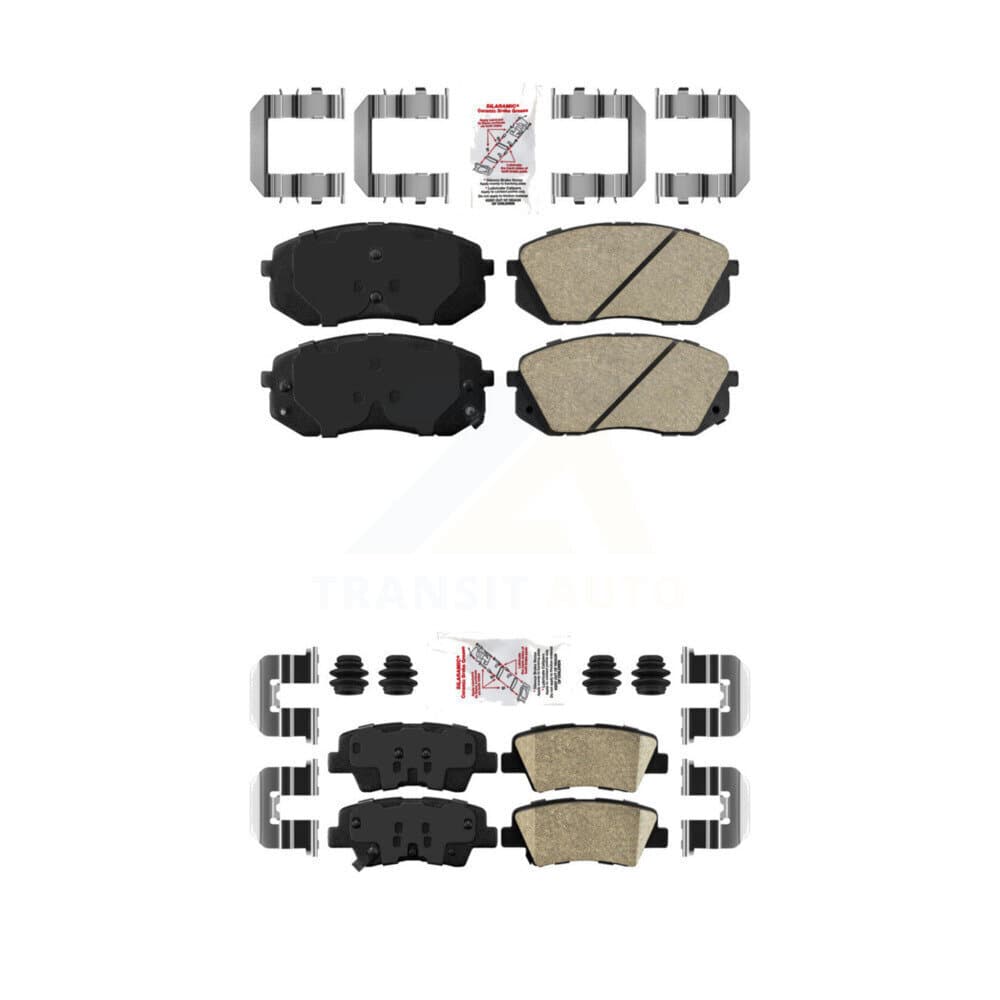 AmeriBRAKES - KNF-100164 - Front and Rear Disc Brake Pad Kits image 1