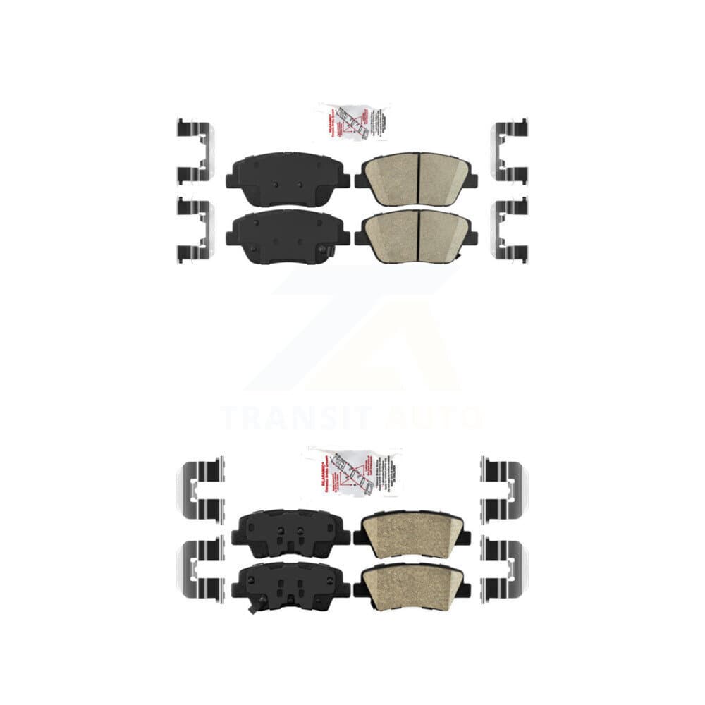 AmeriBRAKES - KNF-100171 - Front and Rear Disc Brake Pad Kits image 1