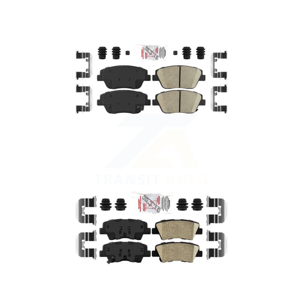 AmeriBRAKES - KNF-100173 - Front and Rear Disc Brake Pad Kits image 1