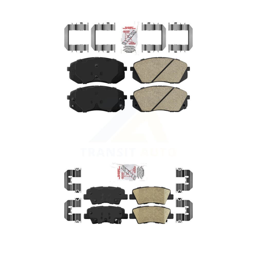 AmeriBRAKES - KNF-100188 - Front and Rear Disc Brake Pad Kits image 1
