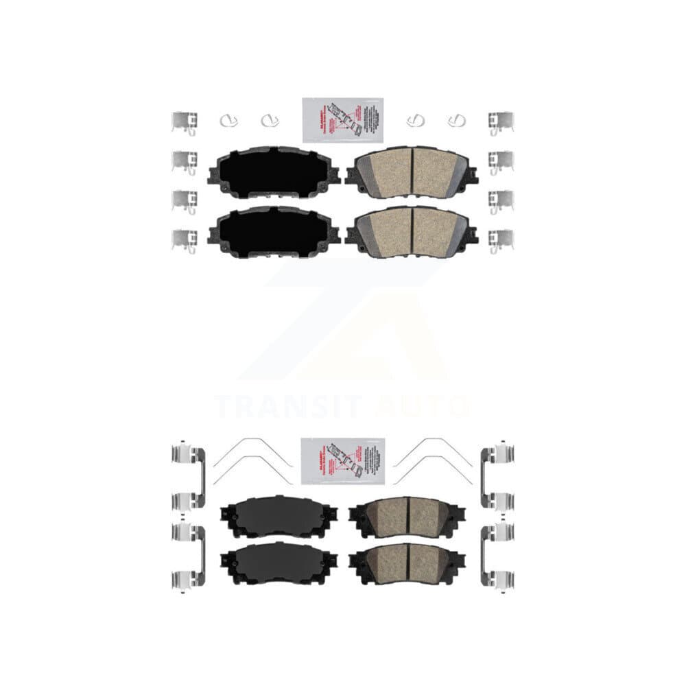 AmeriBRAKES - KNF-100199 - Front and Rear Disc Brake Pad Kits image 1