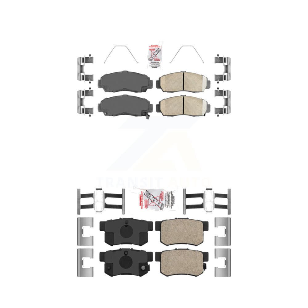 AmeriBRAKES - KNF-100212 - Front and Rear Disc Brake Pad Kits image 1