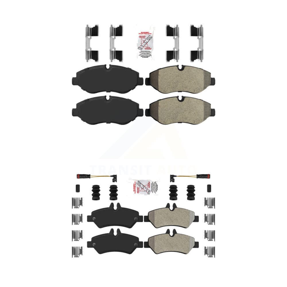 AmeriBRAKES - KNF-100245 - Front and Rear Disc Brake Pad Kits image 1