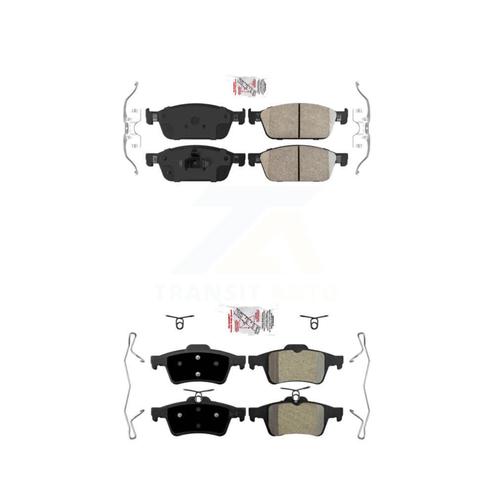 AmeriBRAKES - KNF-100289 - Front and Rear Disc Brake Pad Kits image 1