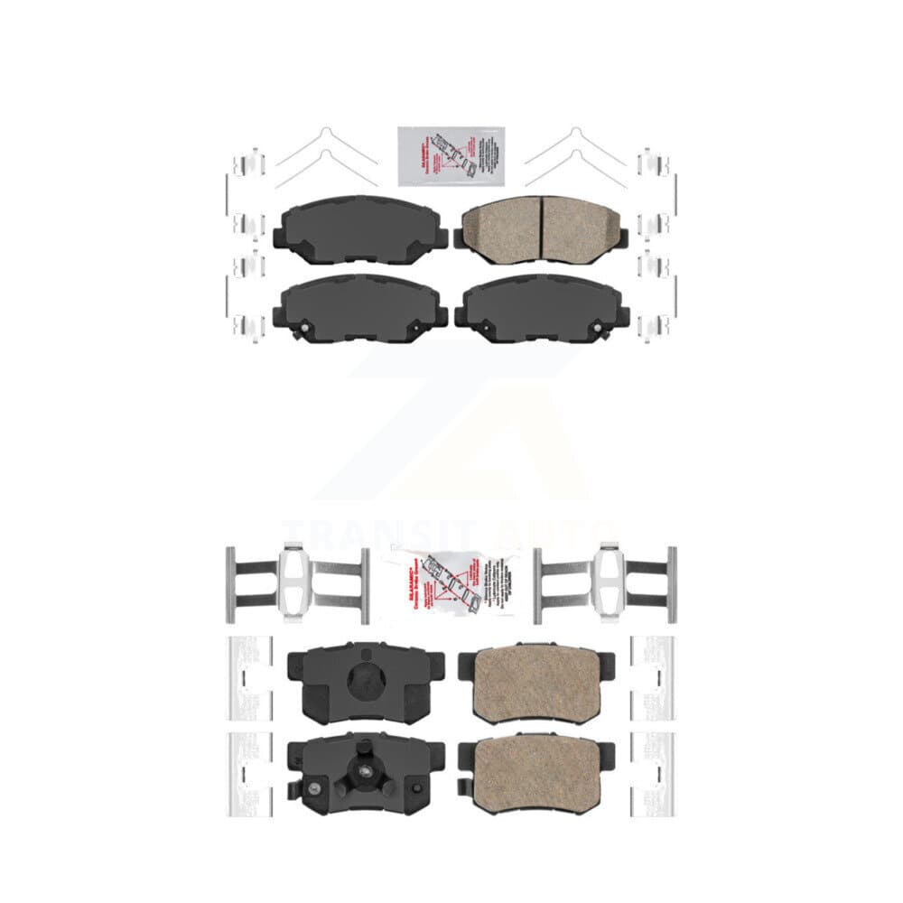 AmeriBRAKES - KNF-100312 - Front and Rear Disc Brake Pad Kits image 1