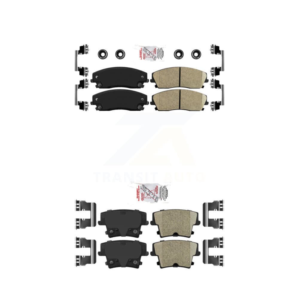 AmeriBRAKES - KNF-100326 - Front and Rear Disc Brake Pad Kits image 1