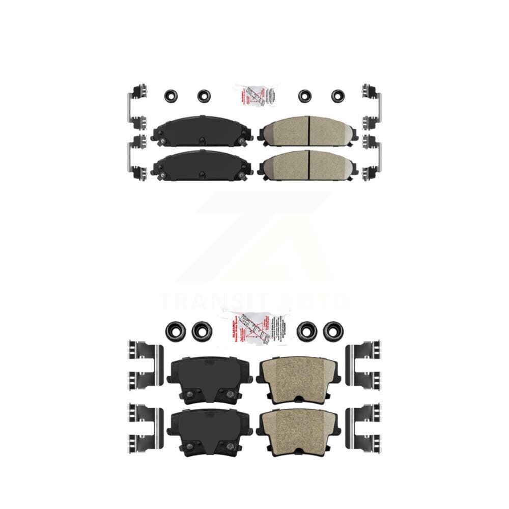AmeriBRAKES - KNF-100328 - Front and Rear Disc Brake Pad Kits image 1