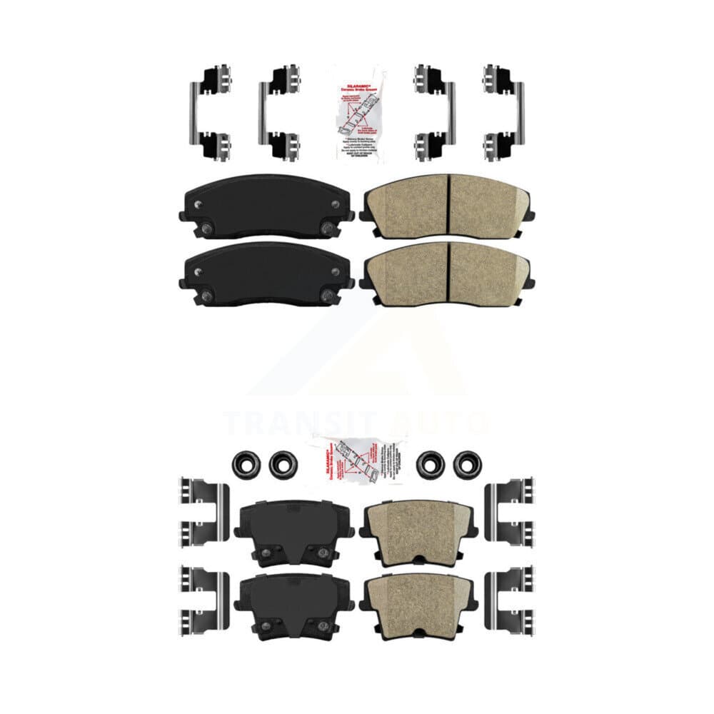 AmeriBRAKES - KNF-100330 - Front and Rear Disc Brake Pad Kits image 1