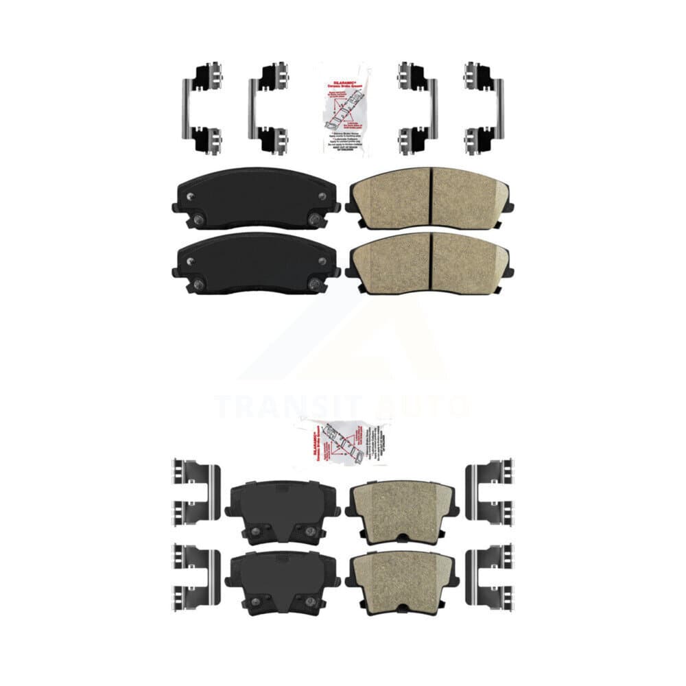 AmeriBRAKES - KNF-100331 - Front and Rear Disc Brake Pad Kits image 1
