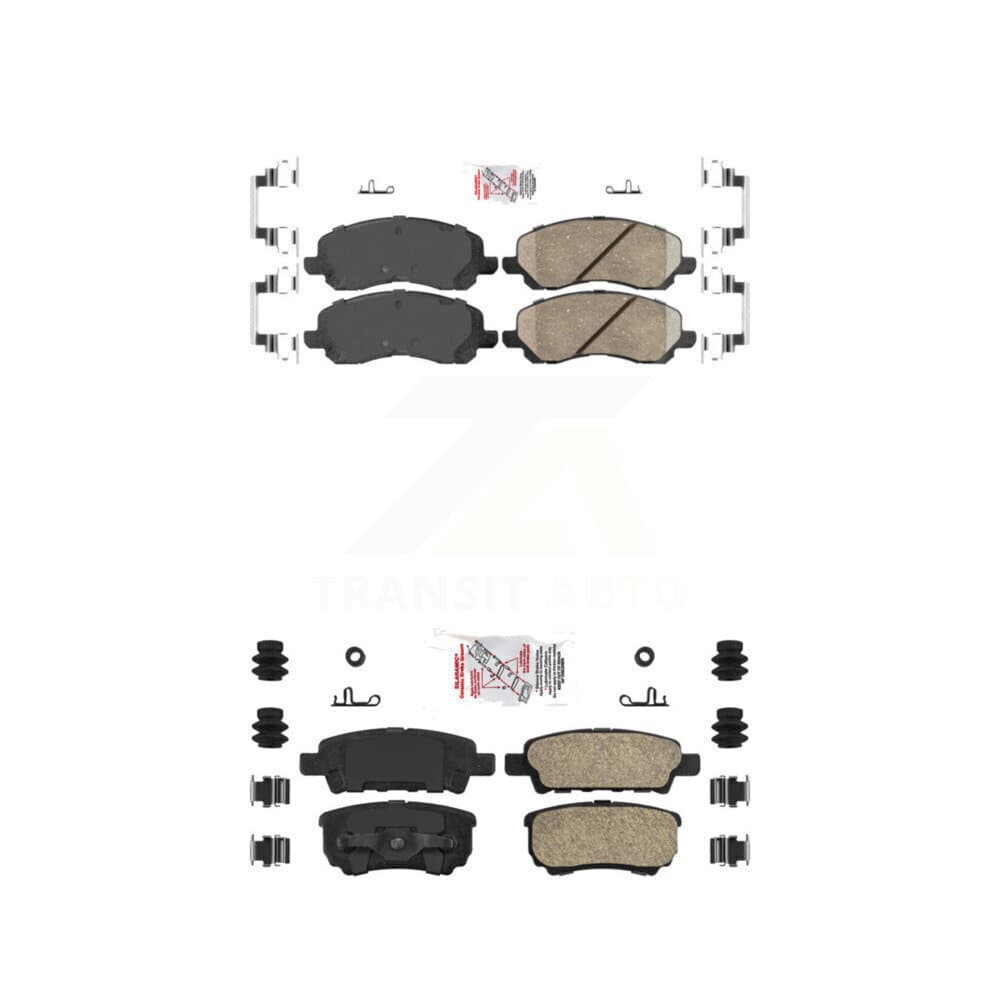 AmeriBRAKES - KNF-100338 - Front and Rear Disc Brake Pad Kits image 1