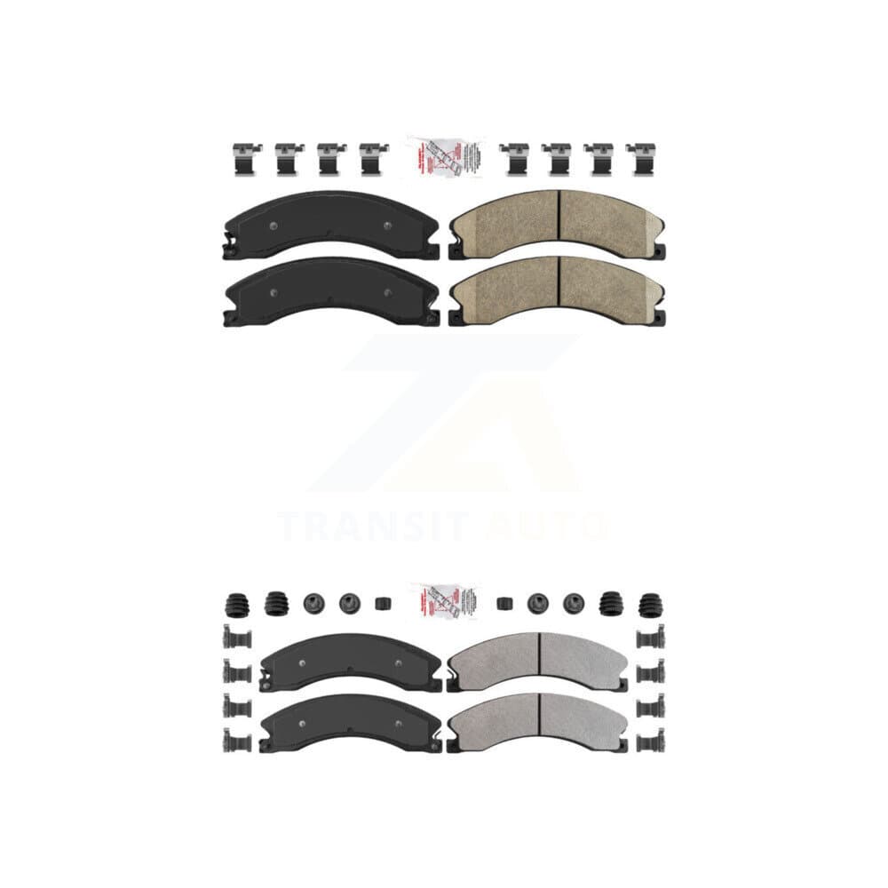 AmeriBRAKES - KNF-100362 - Front and Rear Disc Brake Pad Kits image 1
