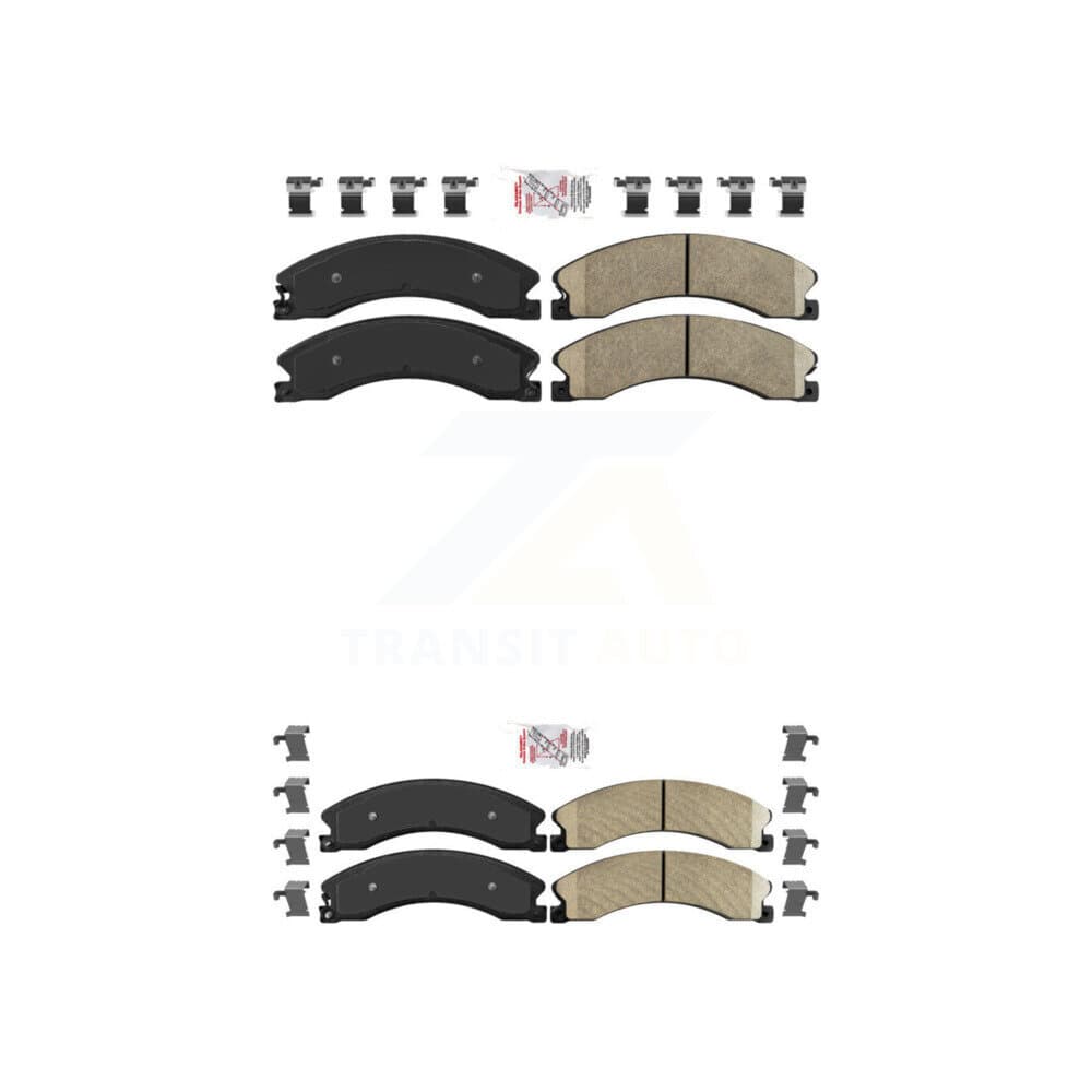 AmeriBRAKES - KNF-100381 - Front and Rear Disc Brake Pad Kits image 1
