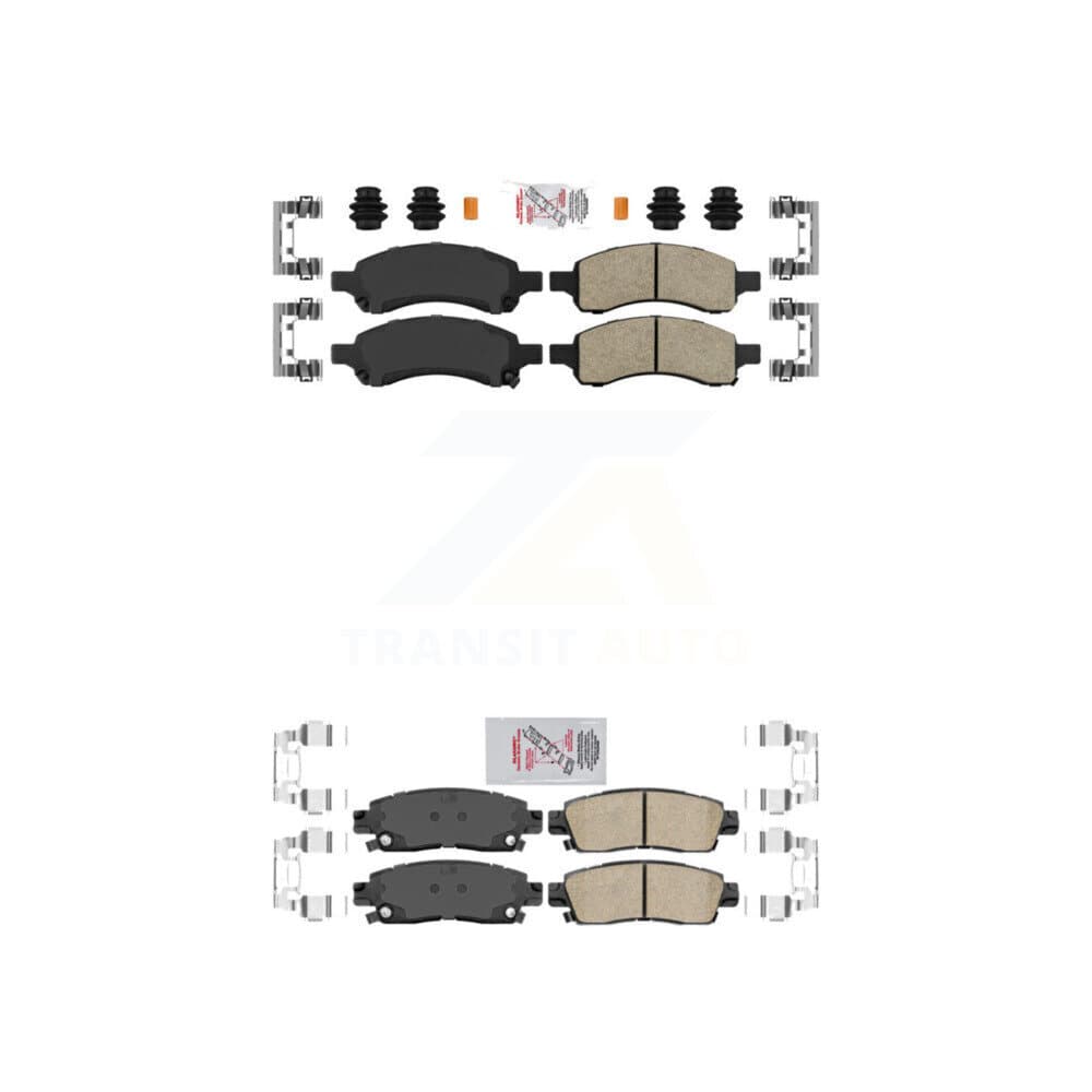 AmeriBRAKES - KNF-100392 - Front and Rear Disc Brake Pad Kits image 1