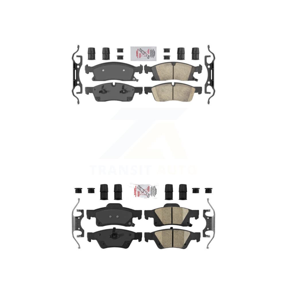 AmeriBRAKES - KNF-100401 - Front and Rear Disc Brake Pad Kits image 1