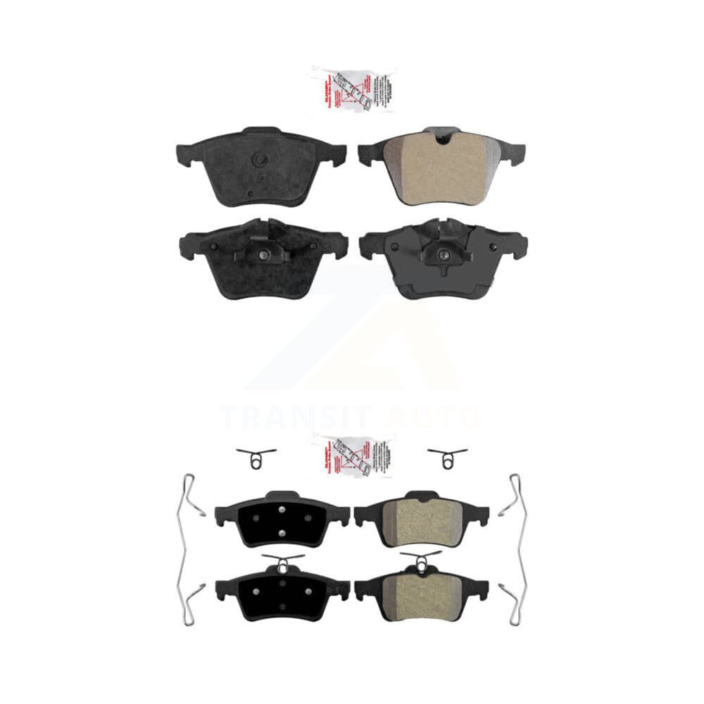 AmeriBRAKES - KNF-100447 - Front and Rear Disc Brake Pad Kits image 1