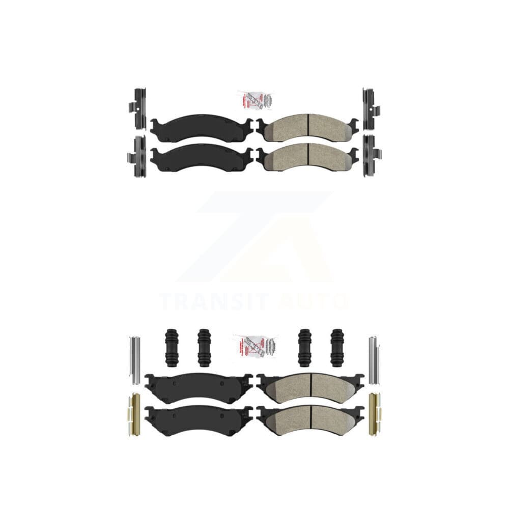 AmeriBRAKES - KNF-100456 - Front and Rear Disc Brake Pad Kits image 1