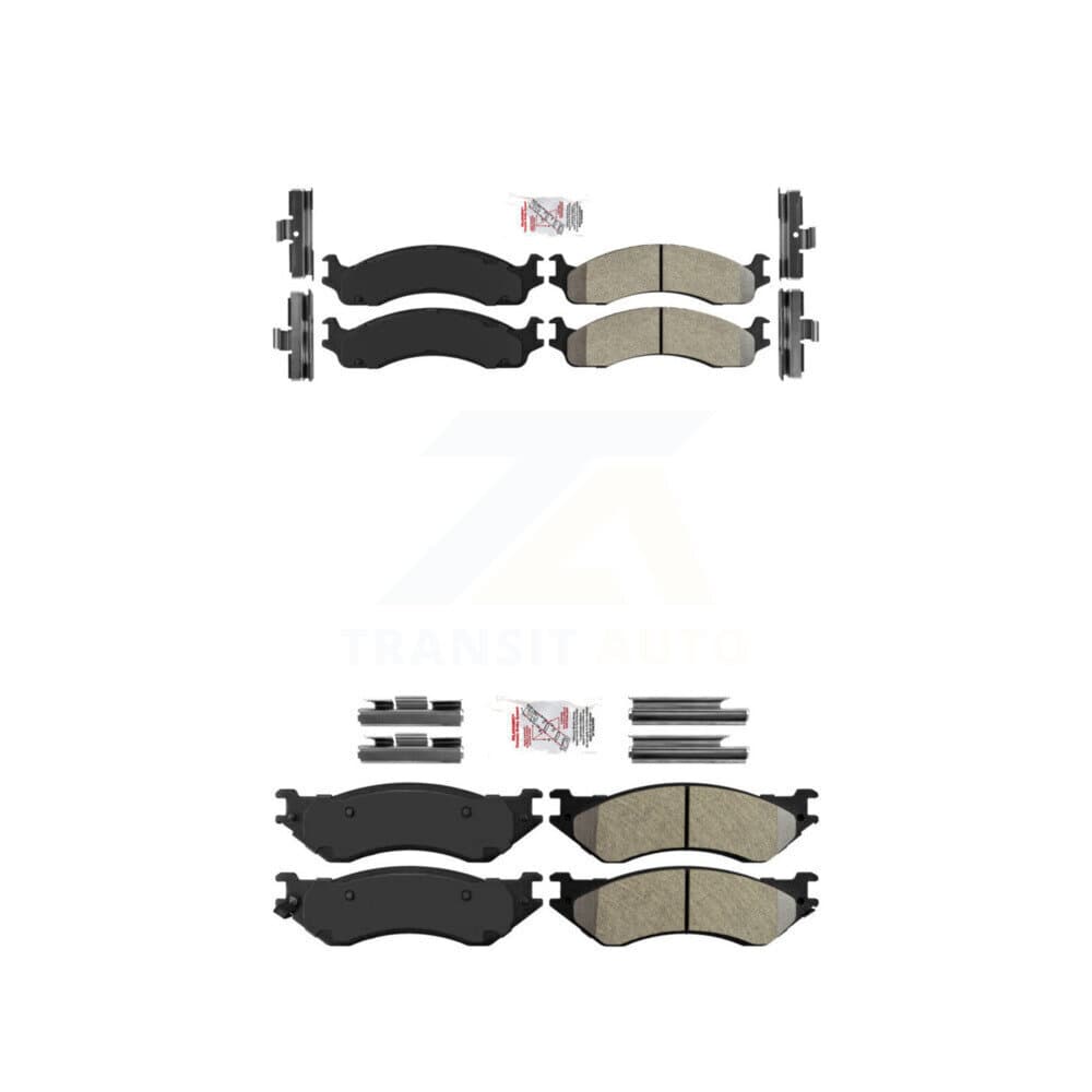 AmeriBRAKES - KNF-100463 - Front and Rear Disc Brake Pad Kits image 1