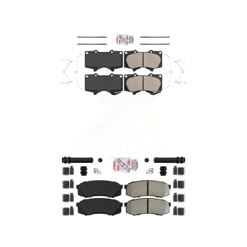 AmeriBRAKES - KNF-100467 - Front and Rear Disc Brake Pad Kits image 1