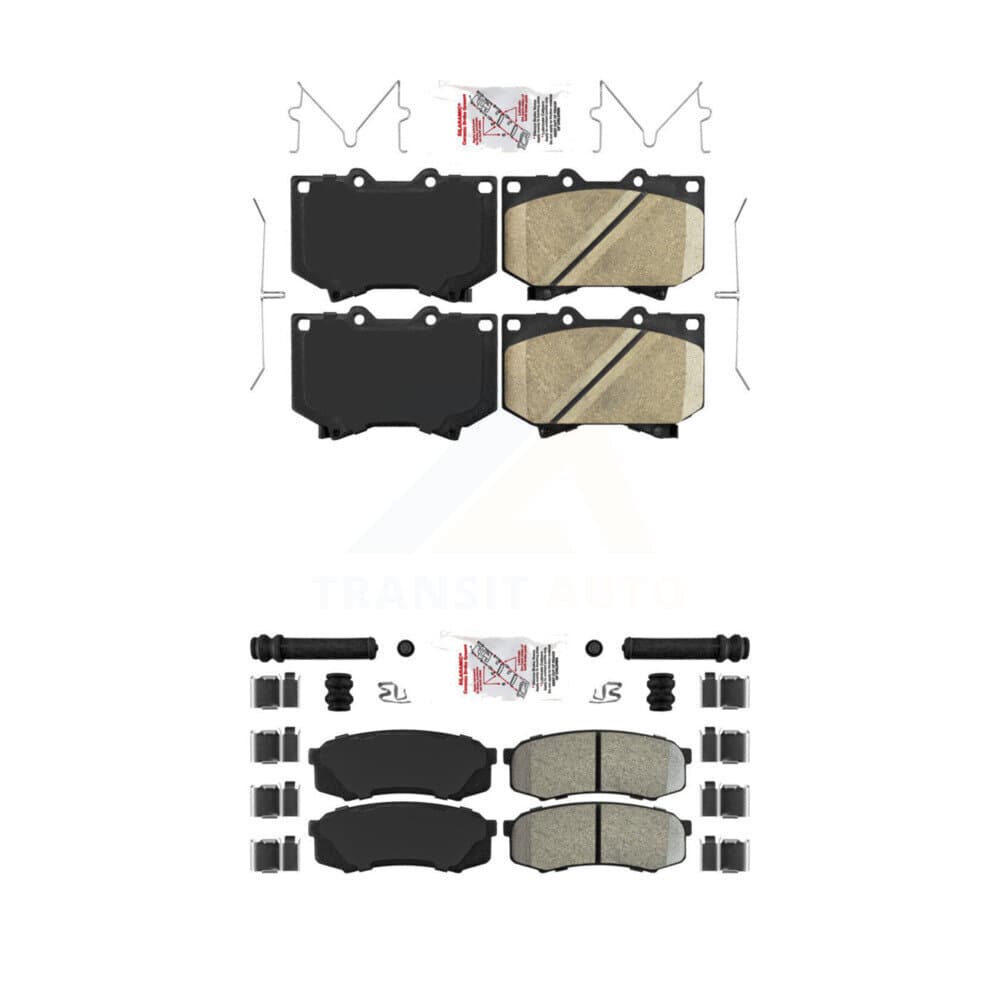 AmeriBRAKES - KNF-100469 - Front and Rear Disc Brake Pad Kits image 1