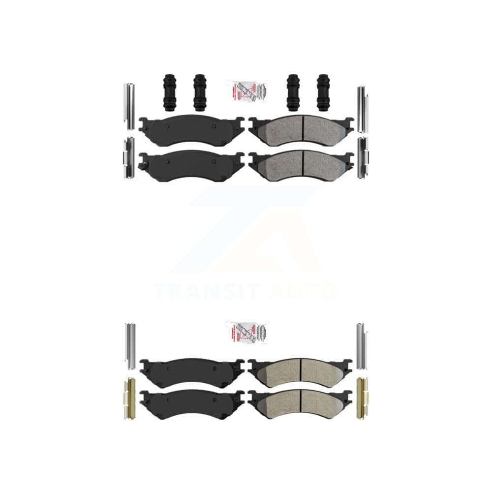 AmeriBRAKES - KNF-100476 - Front and Rear Disc Brake Pad Kits image 1