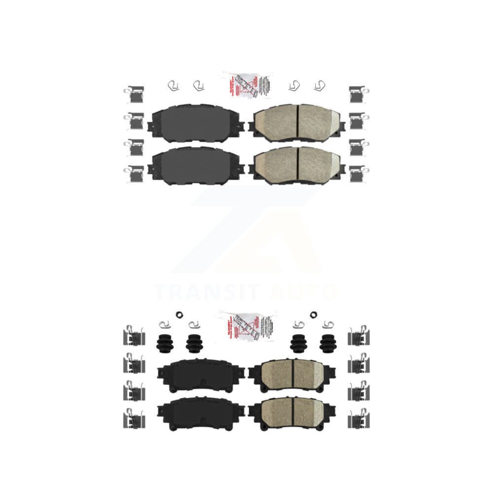 AmeriBRAKES - KNF-100513 - Front and Rear Disc Brake Pad Kits image 1