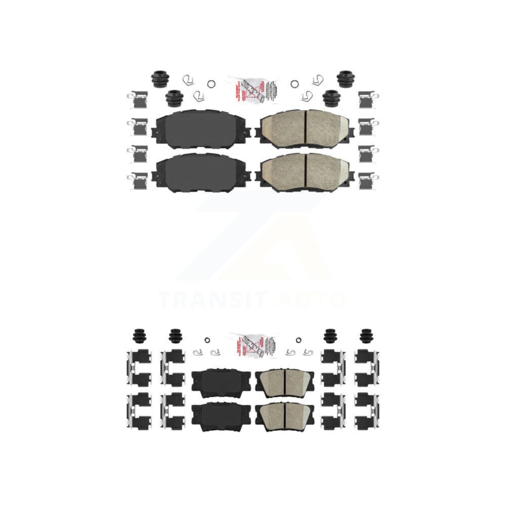 AmeriBRAKES - KNF-100516 - Front and Rear Disc Brake Pad Kits image 1