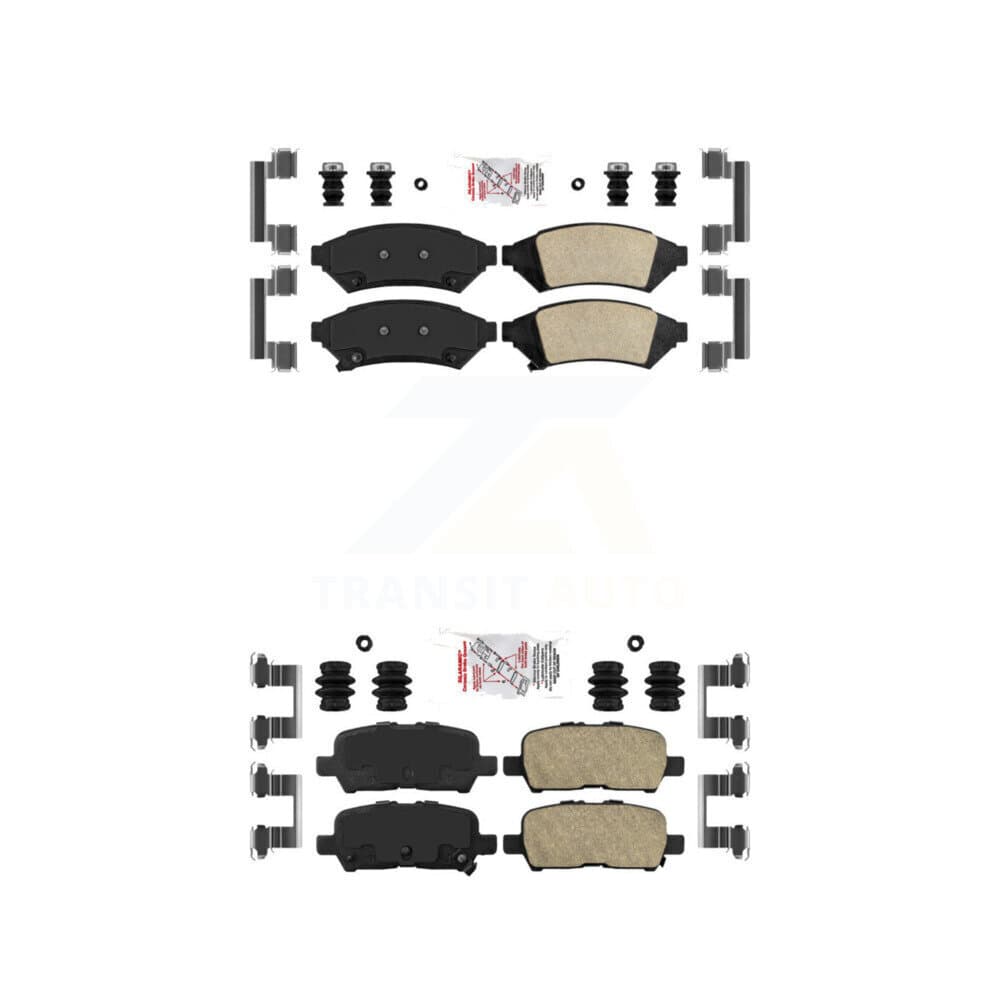 AmeriBRAKES - KNF-100521 - Front and Rear Disc Brake Pad Kits image 1